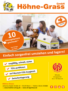 Flyer Umzug umziehen Lagerung