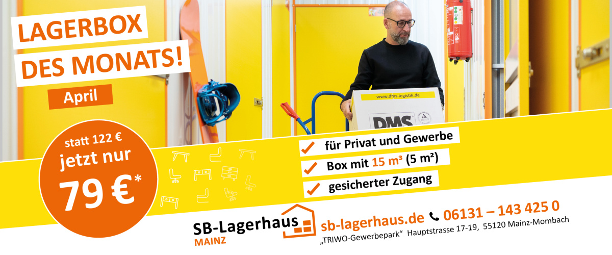 Lagerbox des Monats April für nur 79€