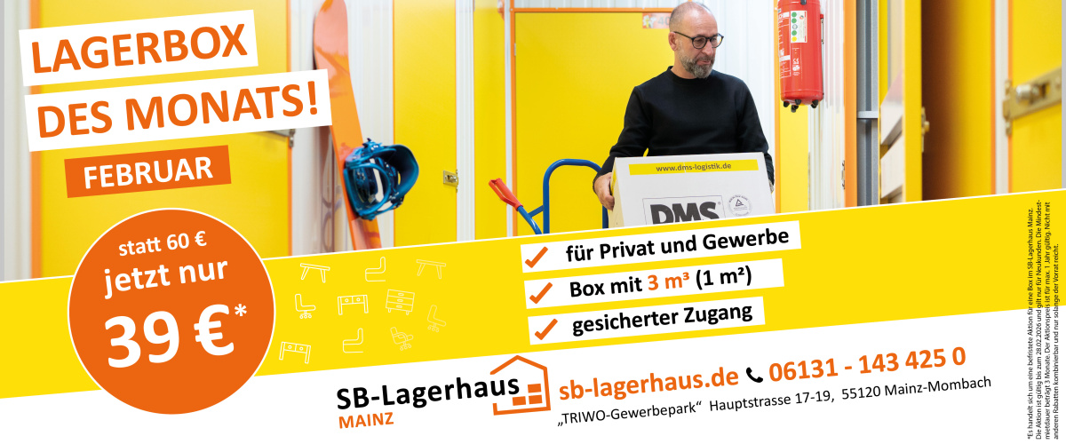 Lagerbox des Monats Februar für nur 39 € statt 60 €