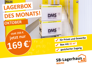 Lagerbox im Angebot: jetzt den günstigen Preis für 1 Jahr sichern