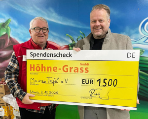 v.l.n.r.: Dieter Hanspach, Erster Vorsitzender der Mainzer Tafel e.V., und Ralf Feller, Prokurist der Möbelspedition Höhne-Grass GmbH v.l.n.r.: Dieter Hanspach, Erster Vorsitzender der Mainzer Tafel e.V., und Ralf Feller, Prokurist der Möbelspedition Höhne-Grass GmbH.