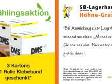 Sie mieten im SB-Lagerhaus in Mainz eine Lagerbox - wir schenken Ihnen das Packmaterial