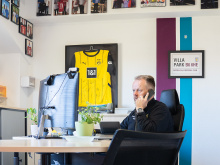 Ralf Feller, Geschäftsleitungsmitglied bei Höhne-Grass, in seinem Büro