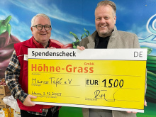 v.l.n.r.: Dieter Hanspach, Erster Vorsitzender der Mainzer Tafel e.V., und Ralf Feller, Prokurist der Möbelspedition Höhne-Grass GmbH.